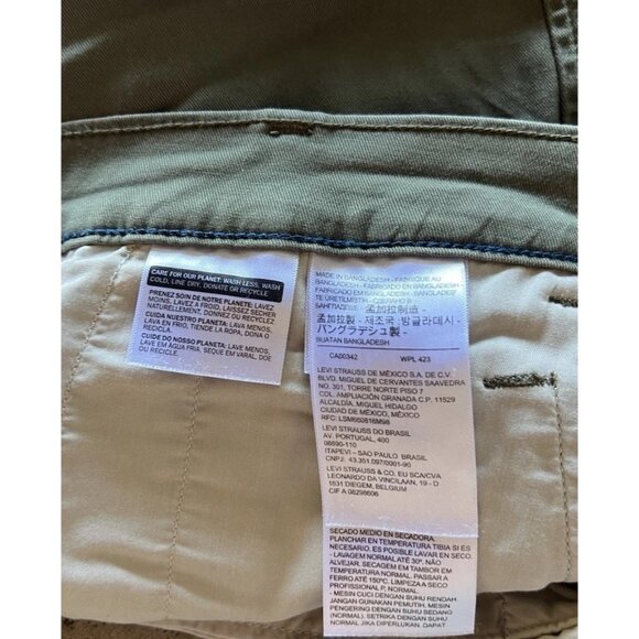 Levi’s XX Chino Men’s Size 32x30 Khaki Green Standard Taper Zip Fly - Picture 12 of 14